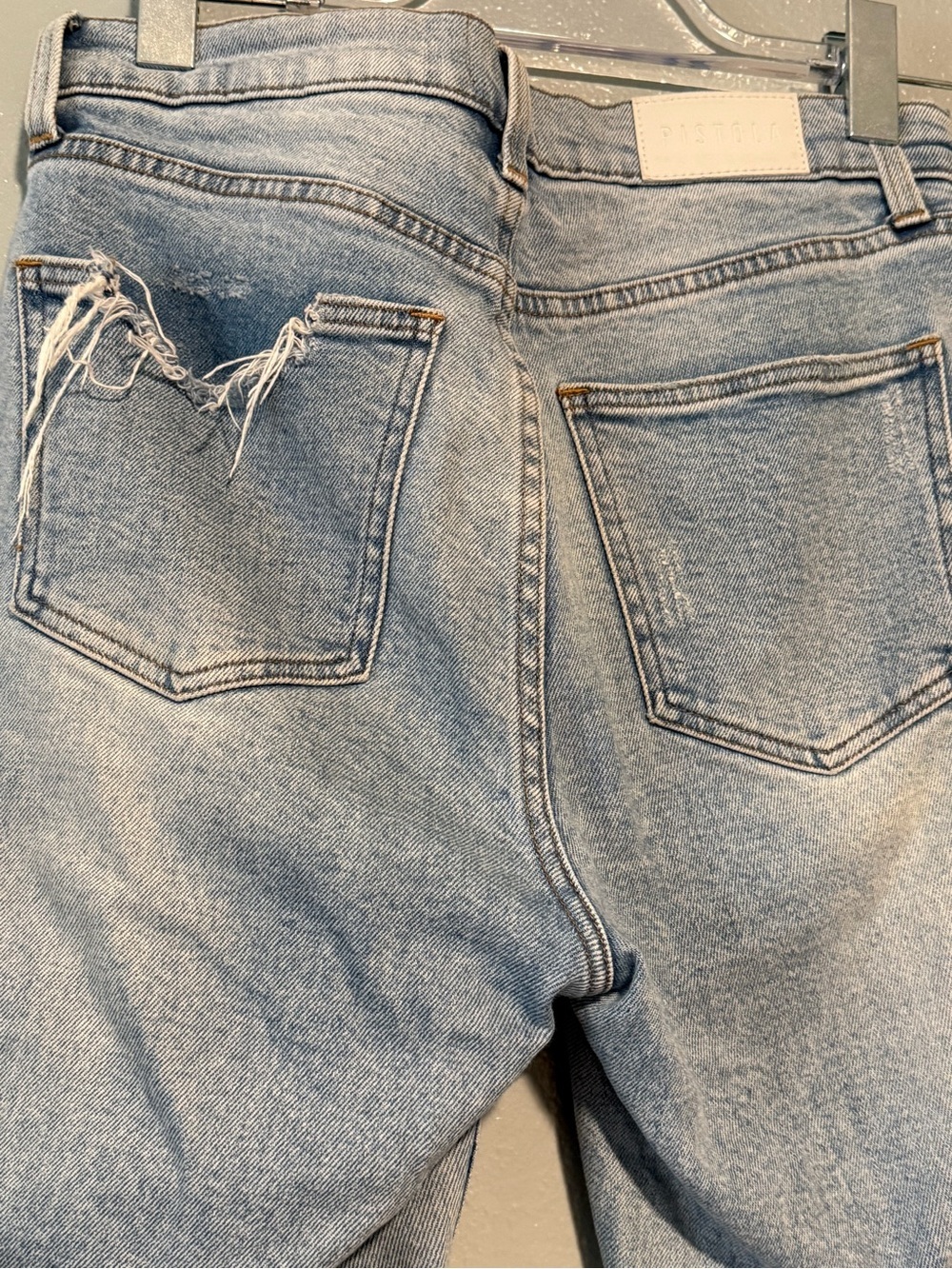 PISTOLA Light Wash Distressed Women’s Jeans SIZE 28 - Picture 4 of 8